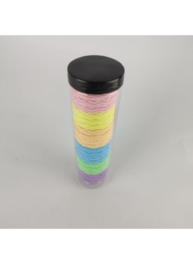 علبة توك شعر استيك ملونة مرنة وناعمة – لا تشد الشعر ومناسبة للاستخدام اليومي - Image 4